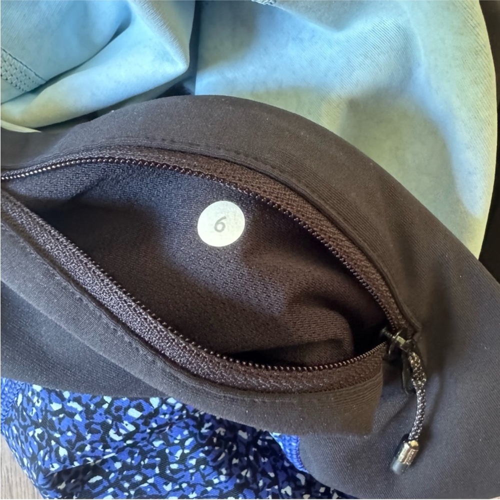 Lululemon Tight Stuff Tight Simply Shadow Wrap Sapphire Blue Black 6 - Picture 7 of 7